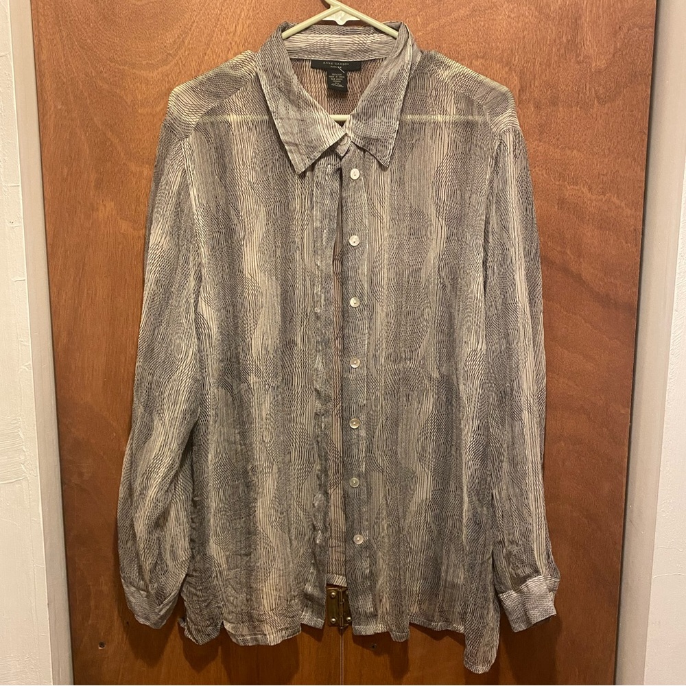 Funky Sheer Silk Blouse